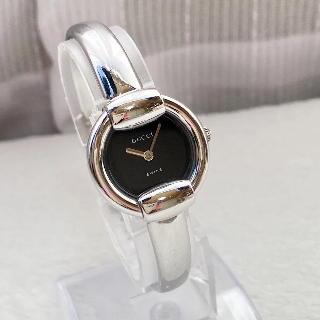Orologio donna Gucci Qz 1400L rotondo quadrante nero Mtm