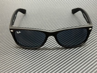 RAY BAN RB2132 622 R5 Rubber Black Blue Unisex 55 mm Sunglasses | eBay