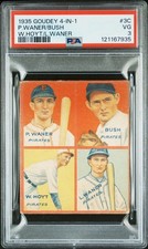 1935 GOUDEY 4-IN-1 #3C BUSH/L.WANER/P.WANER/W.HOYT PSA 3