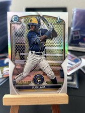 2023 Bowman Chrome Luis Lara 1st Refractor /499 #BCP-100 Brewers