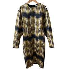 CELINE Phoebe-era transfer print dress, size 34, black and multicolor Women USED