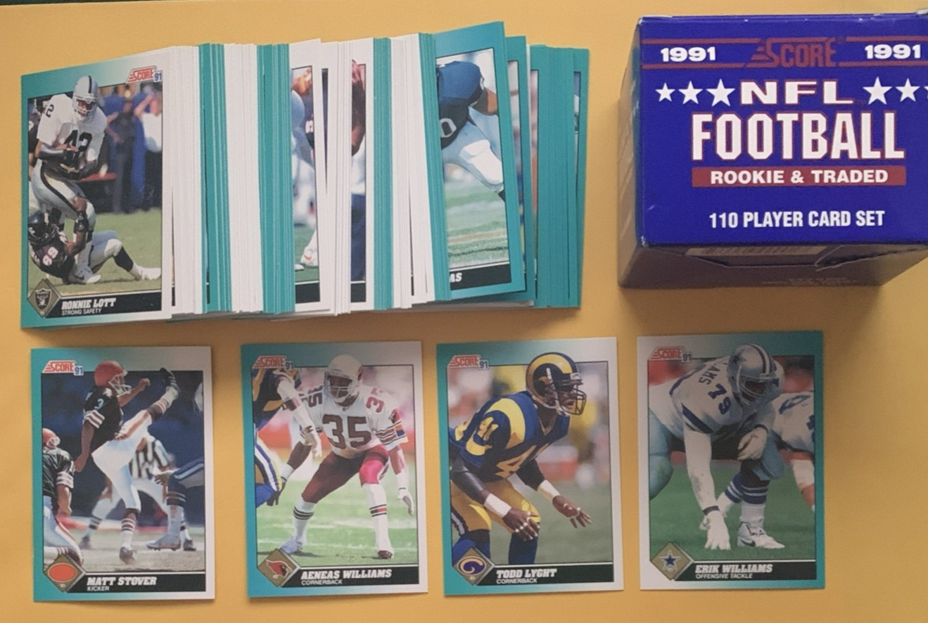 1991 Score Supplemental Football SET BREAK - stars, rookies, HOFers, #1T-110T