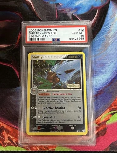 Pokemon Shiftry EX Legend Maker Reverse Holo Rare #12 PSA 10 Gem Mint
