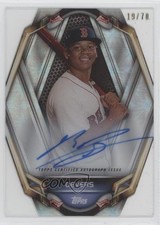 2019 Topps High Tek PortraiTEK Auto 19/70 Rafael Devers #PT-RD Auto 7ut