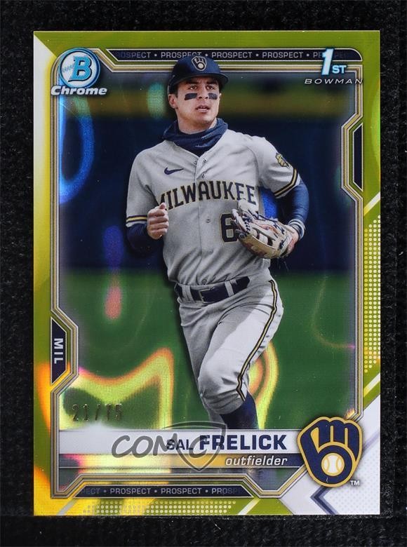 2021 Bowman Draft Chrome Yellow Lava Refractor 21/75 Sal Frelick #BDC-172 1j7t