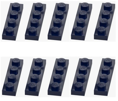 LEGO   10x plate 1x4 earth blue 4502089 3710 blue plate building plate city