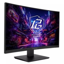 Image of Asrock Monitor 27" Quad HD 180Hz VA Curved 1500R HDR Multicoloured PG27QRT1B