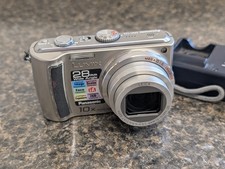 Panasonic LUMIX DMC-TZ5 9.1MP Digital Camera Silver - Mem Card Charger  Battery