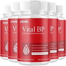  5 Pack Vital BP Advanced Blood Support Vitamin Formula VitalBP - 300 Capsules
