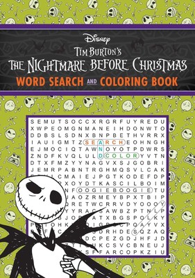 Disney Tim Burton's The Nightmare Before Christmas Word Search and Coloring ...