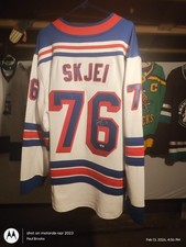 New York Rangers Brady Skjei autographed Fanatics breakaway Jersey size extra la