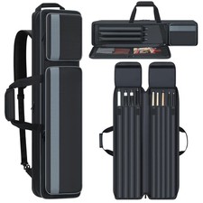 Pool Cue Case 4x5, Pool Cue Carrying Case Soft Padded Billiard Stick Bag