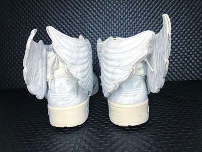 US 11 Adidas Jeremy Scott JS Wings 2.0 Marble White High Cut