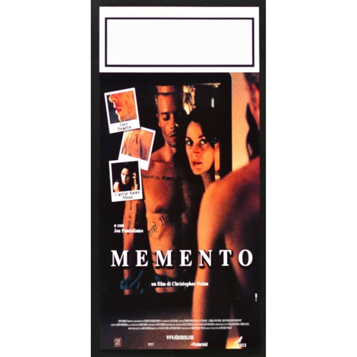 Locandina originale film Memento (2000) - Regia di Christopher Nolan
