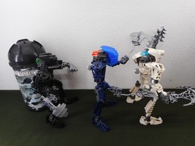 Lego Bionicle 3 Figures #8603 / 8602 / 8606 Toa Set + 2 Instructions + 1 Box