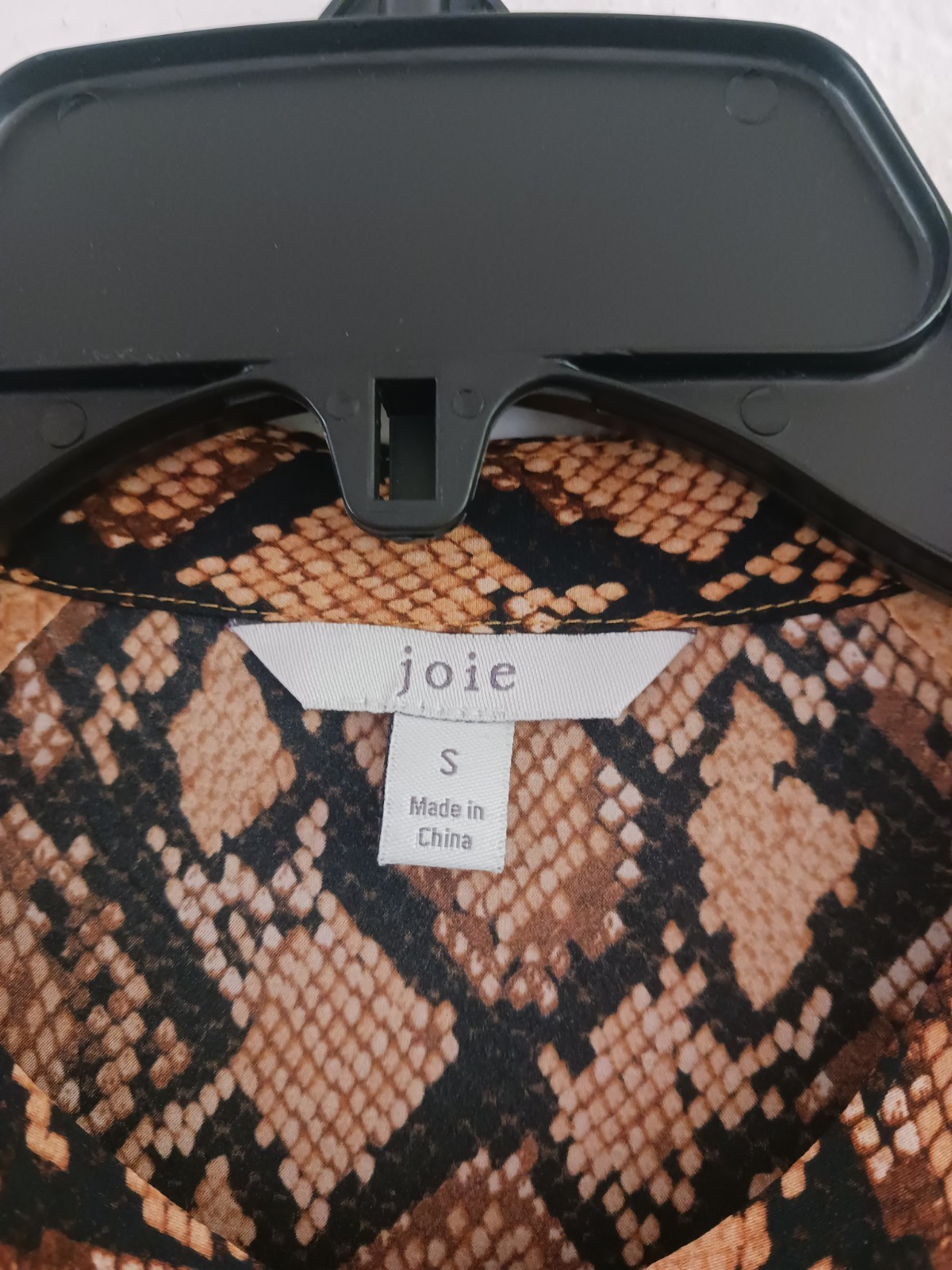 Joie Long Sleeve Animal Print Blouse Size S - image 6