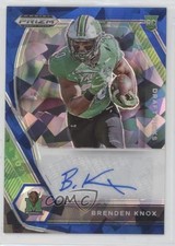 2021 Panini Prizm Draft Picks Blue Ice 5/75 Brenden Knox #DPA-BKN Auto 0c6