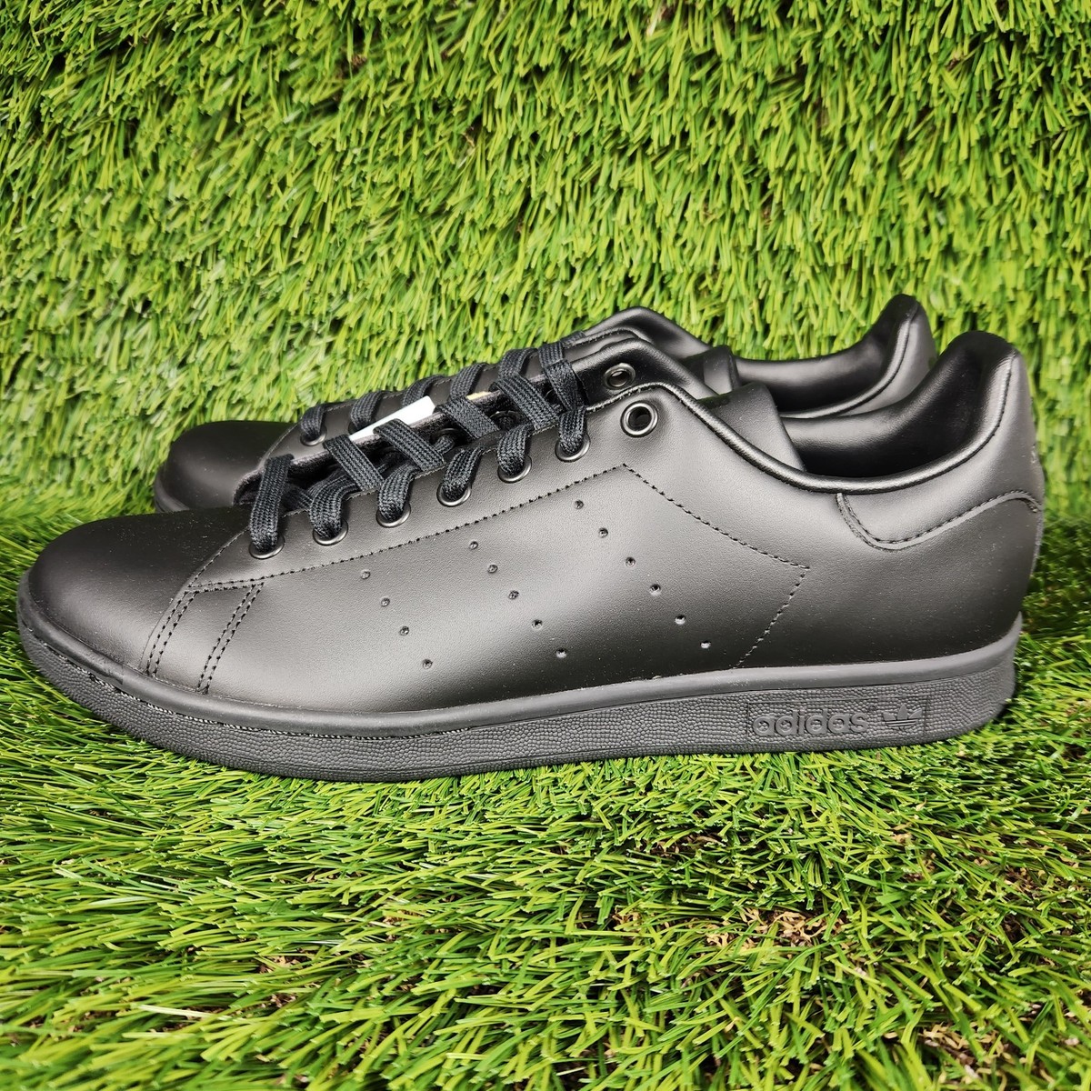 Adidas Men's Originals Stan Smith Triple Black Mens Sneakers