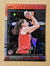 2025 Panini Chronicled WNBA Caitlin Clark #45 Red Holo Foil Indiana Fever ROY