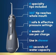 Waterpik Cordless Advanced 2.0 Water Flosser Irrigator Gray WP-587CD- Sealed Bag