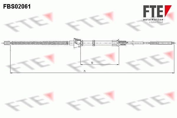 FTE Seilzug, Feststellbremse Hinten U.A. FüR Seat, VW-image