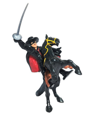1985 Bullyland set ZORRO & TORNADO Vintage ~ Hand Painted ~ Made In Germany