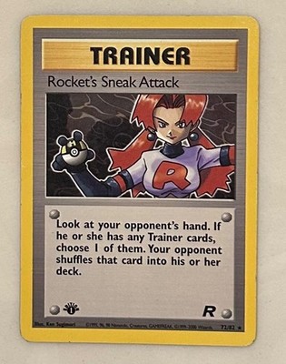 Pokemon TCG First Edition Rockets Sneak Attack Team Rocket 72/82