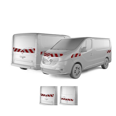 reflecto Kfz-Warnmarkierung passgenau für Renault Trafic Baujahr 2019 - 2021