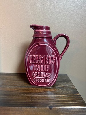 HERSHEY'S Fitz and Floyd BOTTLE Syrup Pour Creamer Pitcher Ceramic Chocolate