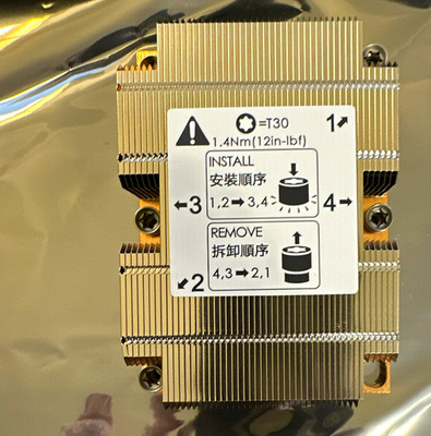Intel LG3647 High performance CPU Heatsink Copper H38569-008 /FXC20486