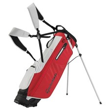 TaylorMade FlexTech SuperLite Silver Red Stand Golf Bag