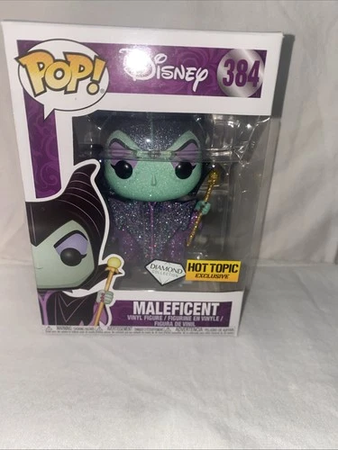 Funko POP Disney MALEFICENT Diamond Glitter HOT TOPIC Exclusive Vinyl Figure 384