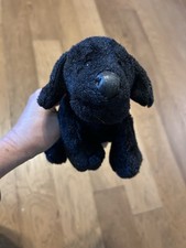 CUTE WEBKINZ GANZ BLACK LAB HM136 PLUSH DOG WITH FREE SHIPPING