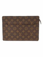 Louis Vuitton Monogram Leather Brown Pochette Homme Shoulder Bag