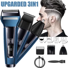 NEW 3 in 1 Hair Clippers Trimmer Cutting Beard Cordless Barber Shaving Machine