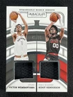 2023-24 Immaculate Victor Wembanyama/Scoot Henderson Jerseys RC Dual Patch /75