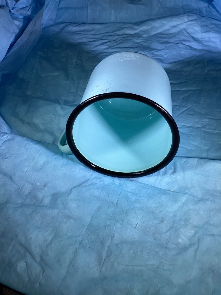 Kitchen Enamel Pot  Cookware Retro Decor Farmhouse Cup Mug - Image 2 of 3