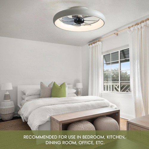 Ceiling Fans with Lights and Remote, 20'' Low Profile Flush Mount Ceiling Fan... - Picture 6 of 8