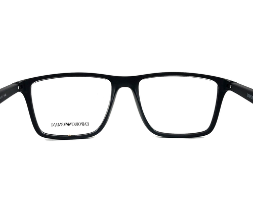Emporio Armani Eyeglasses Frames EA3230 5001 Matte Black Square 55-17-145 - Picture 9 of 14