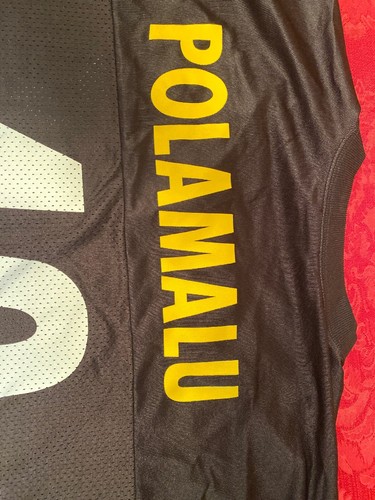 Camiseta deportiva de fútbol americano Troy Polamalu L #43 de los Pittsburgh Steelers Reebok del equipo de la NFL - Imagen 2 de 12
