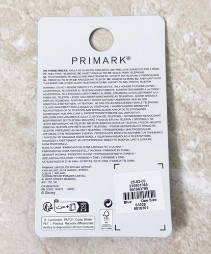 Disney Lilo & Stitch Phone Ring *Primark*-NEW - Photo 2 sur 2