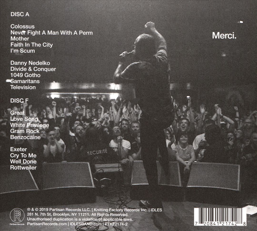 IDLES BEAUTIFUL THING: IDLES LIVE AT LE BATACLAN NEW CD