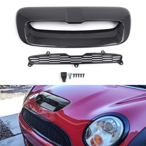 Carbon Fiber ABS Hood Air Vent Scoop For Mini Cooper S R55 R56 R57 R58 R59 07-14 - Picture 8 of 8