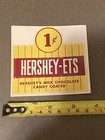 Nos Hersey-Ets Milk Chocolate Candy Coated 1 Cent Decal For Vending Machine 117