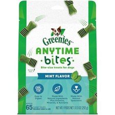 GREENIES Anytime Bites Mint Flavor Dog Treats 10.3 oz Chewy Low Calorie Snack