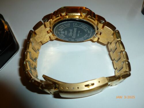 CASIO G-Shock Watch Metal Square Gold Tone Tough Solar GMWB5000GD-9 - Picture 9 of 11