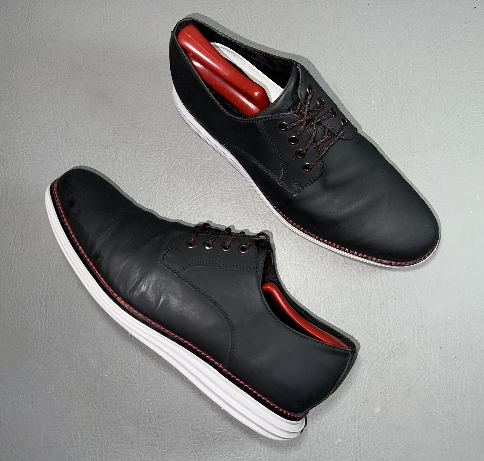 SAOLA Scarpe Cole Haan originali Grand da uomo 10M nero opaco Oxford ibride ufficio casual