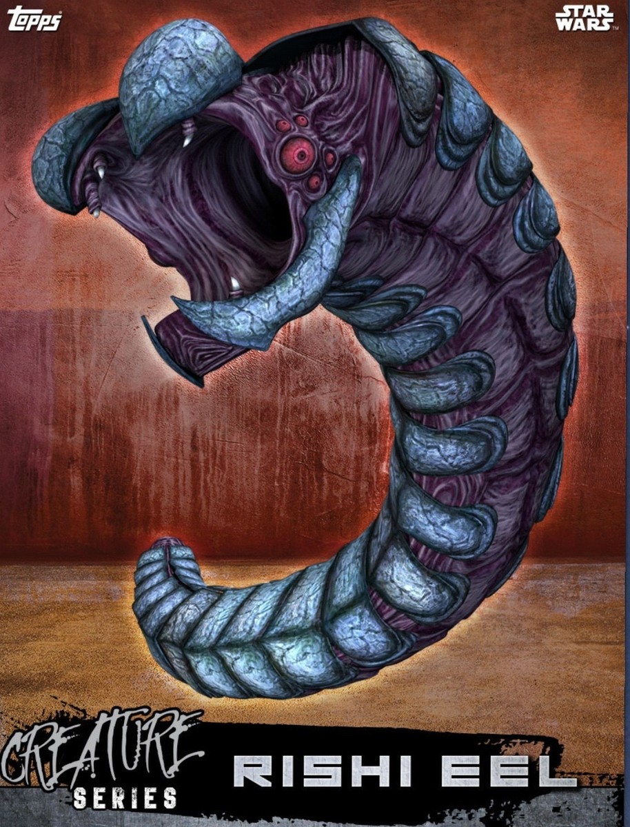 Topps Star Wars Card Trader Creatures Marathon Rishi Eel Insert | eBay