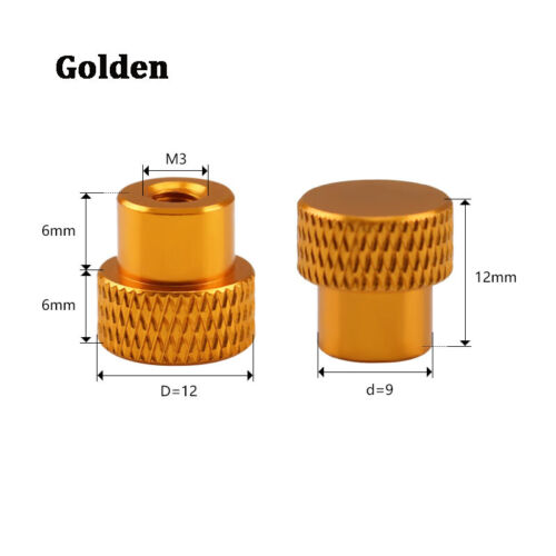 Rändelmutter hohe Form Aluminiumlegierung Rändelmuttern Mutter M2 M2.5 M3 M4 M5 - Bild 13 von 14