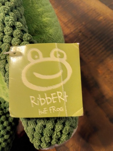 Juguete de peluche Scentsy Buddy Ribbert the Frog animal de peluche paquete de aroma retirado 15" - Imagen 4 de 6